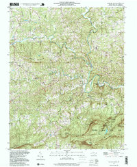 Hanging Rock 1997 topographic map thumbnail