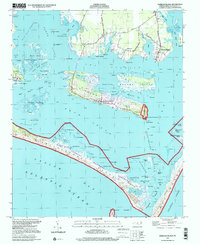 Harkers Island 1997 topographic map thumbnail