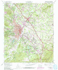 Hendersonville 1965 topographic map thumbnail