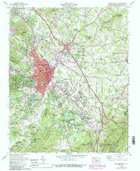 Hendersonville 1965 topographic map thumbnail
