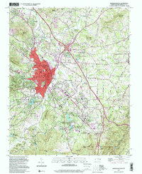 Hendersonville 1997 topographic map thumbnail