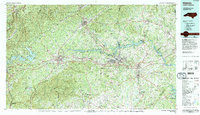 Hickory 1986 topographic map thumbnail
