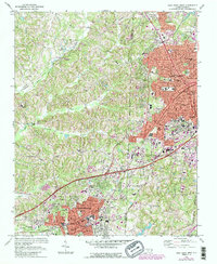 High Point West 1969 topographic map thumbnail