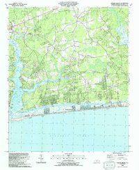 Holden Beach 1990 topographic map thumbnail