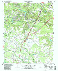 Hope Mills 1986 topographic map thumbnail