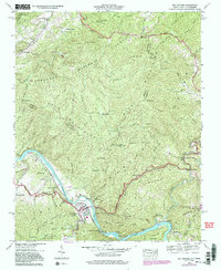 Hot Springs 1940 topographic map thumbnail