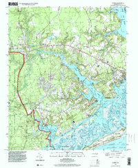 Hubert 1997 topographic map thumbnail