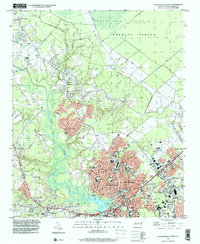 Jacksonville North 1997 topographic map thumbnail
