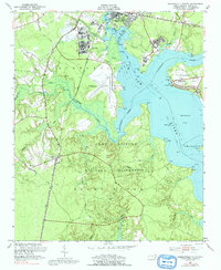 Jacksonville South 1952 topographic map thumbnail