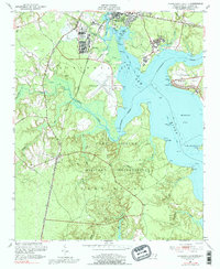Jacksonville South 1952 topographic map thumbnail