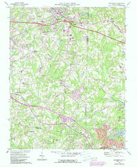 Kernersville 1969 topographic map thumbnail