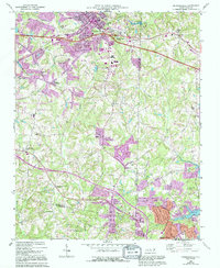 Kernersville 1969 topographic map thumbnail