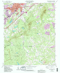 Kings Mountain 1993 topographic map thumbnail