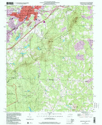 Kings Mountain 1997 topographic map thumbnail