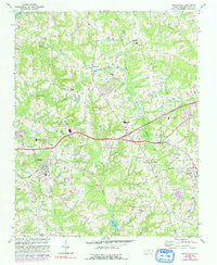 Knightdale 1967 topographic map thumbnail