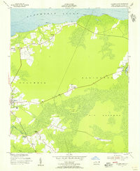Columbia East 1953 topographic map thumbnail