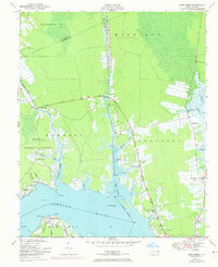 Core Creek 1951 topographic map thumbnail