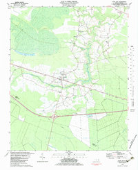 Cove City 1982 topographic map thumbnail