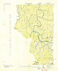 Cove Creek Gap 1936 topographic map thumbnail