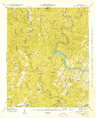 Cove Creek Gap 1942 topographic map thumbnail