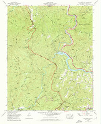 Cove Creek Gap 1967 topographic map thumbnail