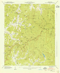 Craggy Pinnacle 1947 topographic map thumbnail