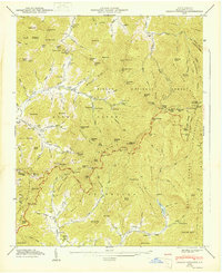 Craggy Pinnacle 1947 topographic map thumbnail
