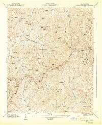Craggy Pinnacle 1947 topographic map thumbnail