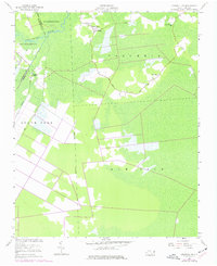 Creswell SE 1954 topographic map thumbnail