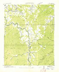 Cruso 1935 topographic map thumbnail