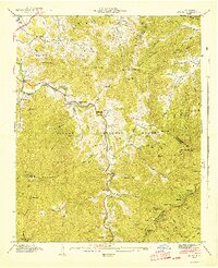 Cruso 1942 topographic map thumbnail