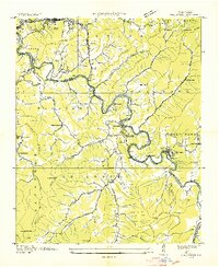 Cullowhee 1935 topographic map thumbnail