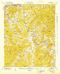 Cullowhee 1946 topographic map thumbnail