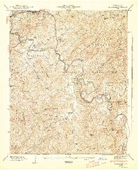 Cullowhee 1946 topographic map thumbnail