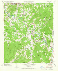 Cullowhee 1946 topographic map thumbnail