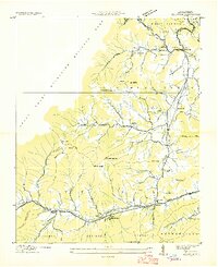Dellwood 1935 topographic map thumbnail