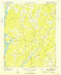 Denton NW 1949 topographic map thumbnail