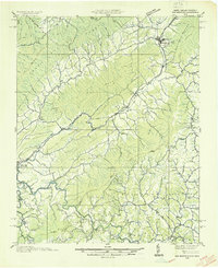 Doe Mountain 1935 topographic map thumbnail