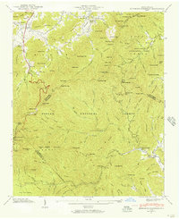 Dunsmore Mountain 1942 topographic map thumbnail