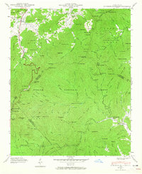Dunsmore Mountain 1942 topographic map thumbnail