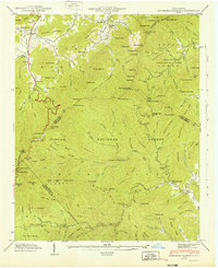 Dunsmore Mountain 1943 topographic map thumbnail