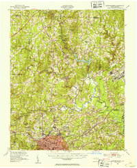 Durham North 1951 topographic map thumbnail