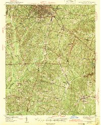 Durham South 1943 topographic map thumbnail