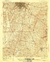 Durham South 1943 topographic map thumbnail