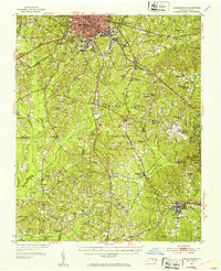 Durham South 1951 topographic map thumbnail