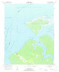 East Lake 1953 topographic map thumbnail