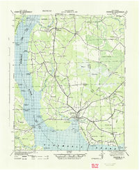 Edenton 1943 topographic map thumbnail