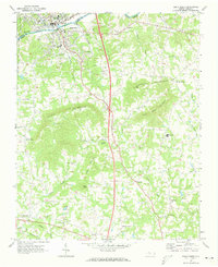 Elkin South 1971 topographic map thumbnail