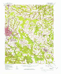 Goldsboro 1957 topographic map thumbnail