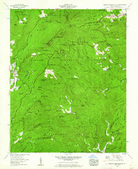 Grandfather Mountain 1960 topographic map thumbnail